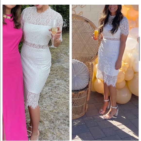 ❤️Lulus Remarkable White Lace Dress - Picture 5 of 12